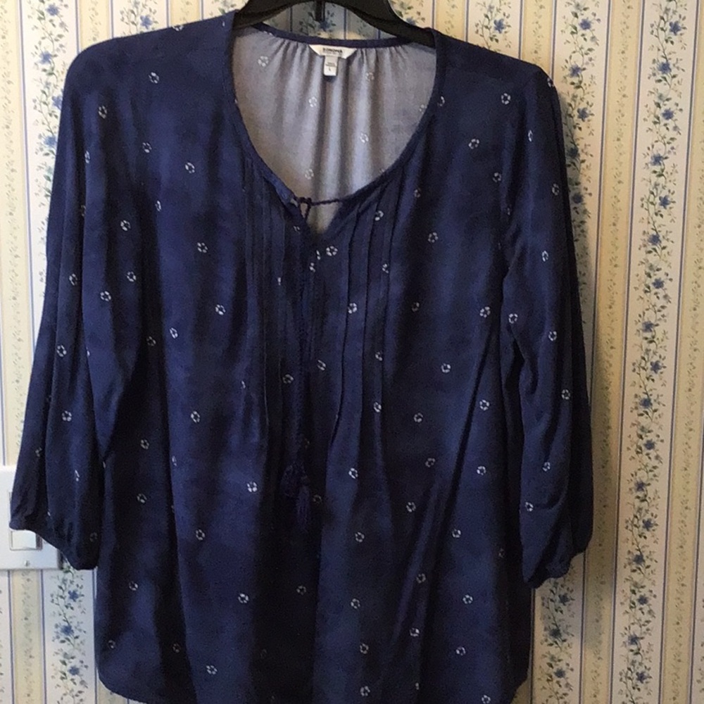 Navy blue with white
